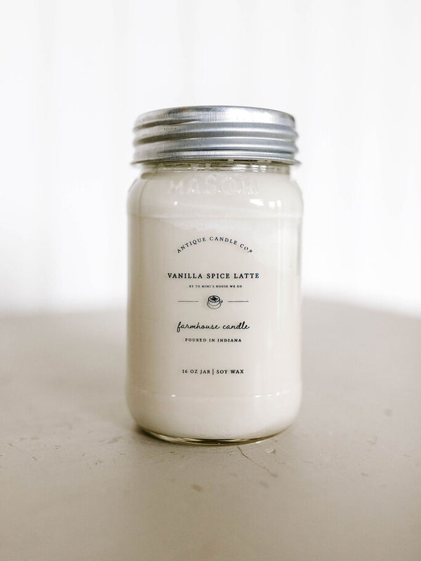 vanilla spice latte candle