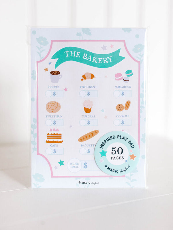 The Bakery Pretend Play Notepad