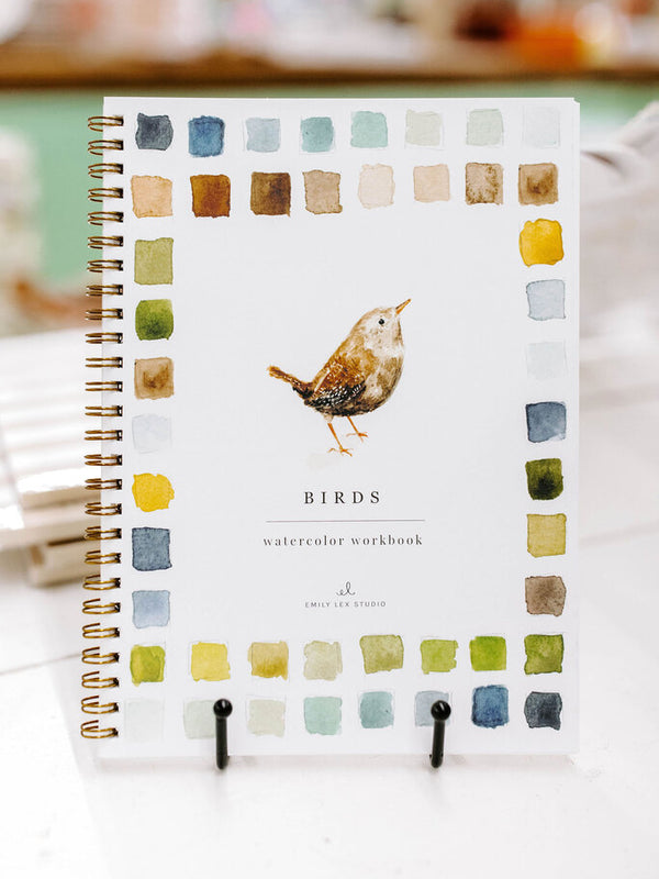 birds watercolor workbook
