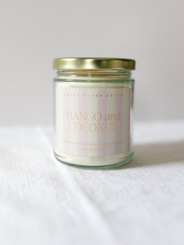 mango and coconut candle