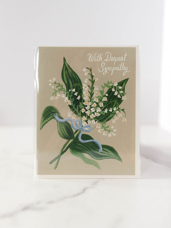 Lily of the Valley Sympathy Card