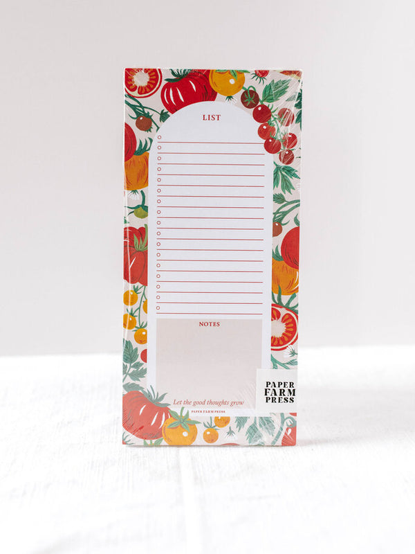 Tomato Vine Market List Notepad