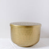 Antique brass aluminum container