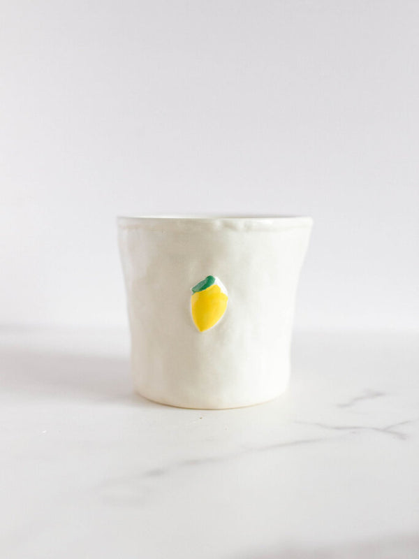 Ceramic Lemon Bistro Candle