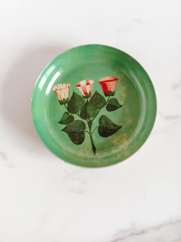 Round Enamel Tray - Festival of Flowers