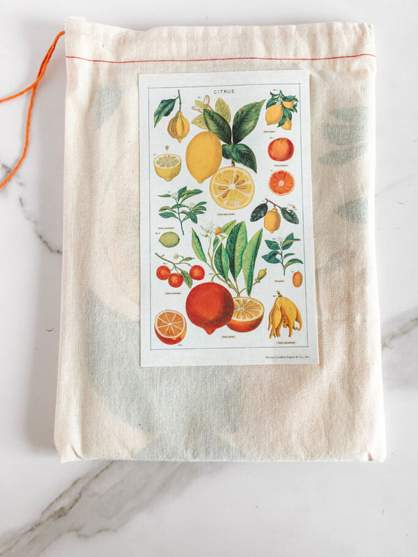 citrus tea towel