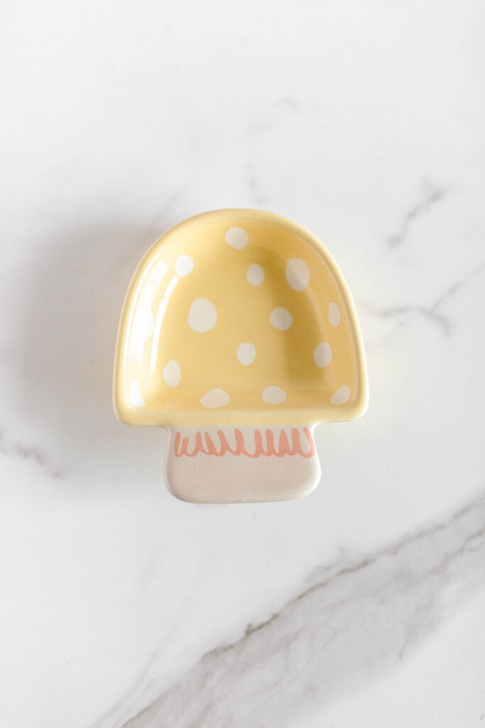 yellow mushroom dish