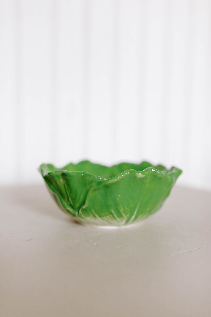 6.5" green cabbage bowl