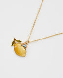 peter rabbit with lemon necklace