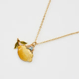 peter rabbit with lemon necklace