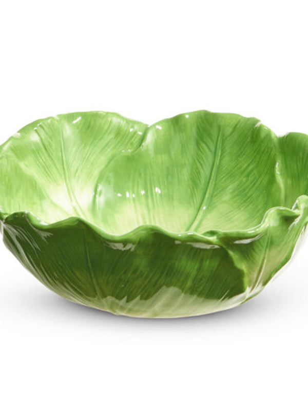 10" green cabbage bowl