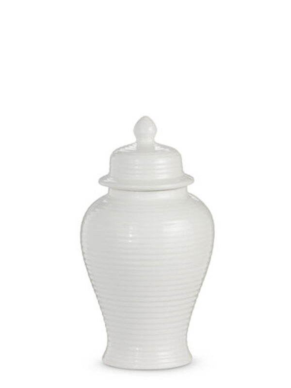 10.5" white ginger jar