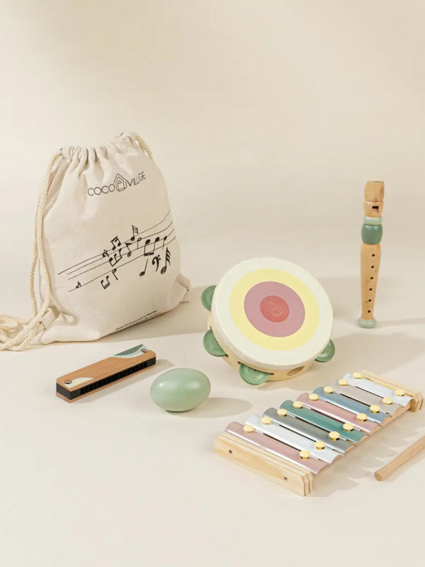 Wooden Musical Instruments Playset