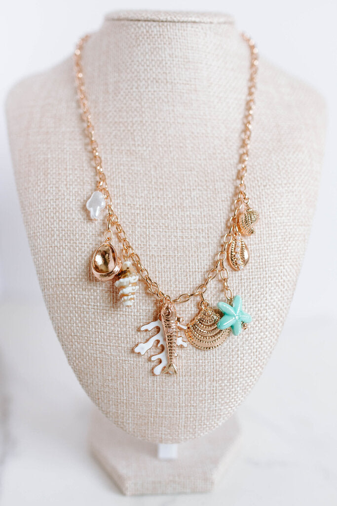 Sea Inspired Charm Necklace