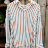multi blue long sleeve striped shirt