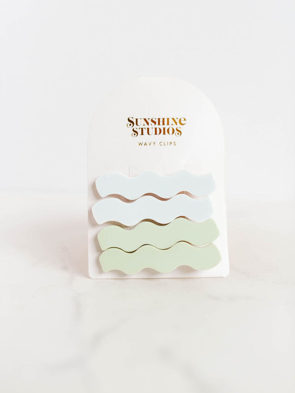 mist wavy hair clips