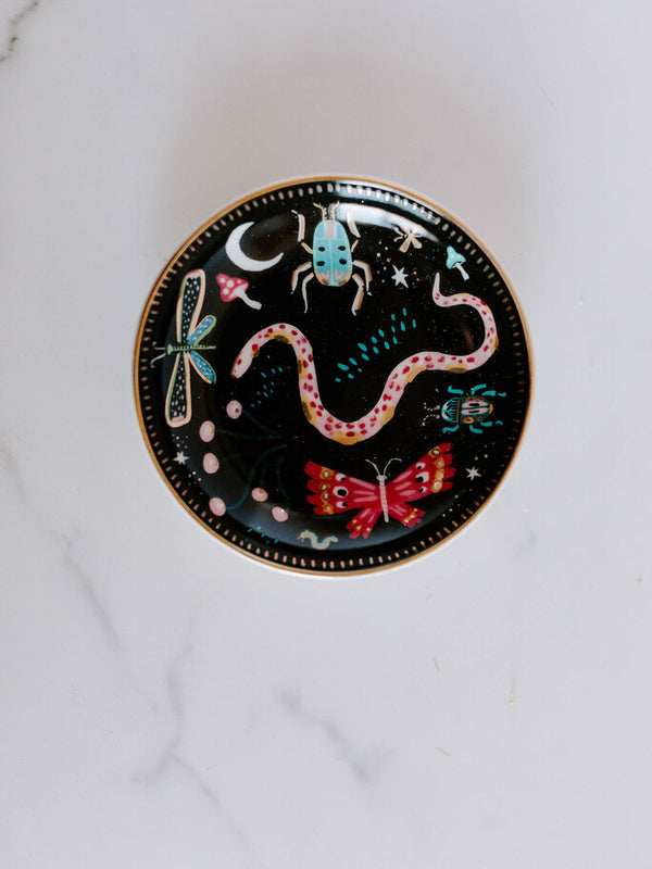 midnight garden trinket dish