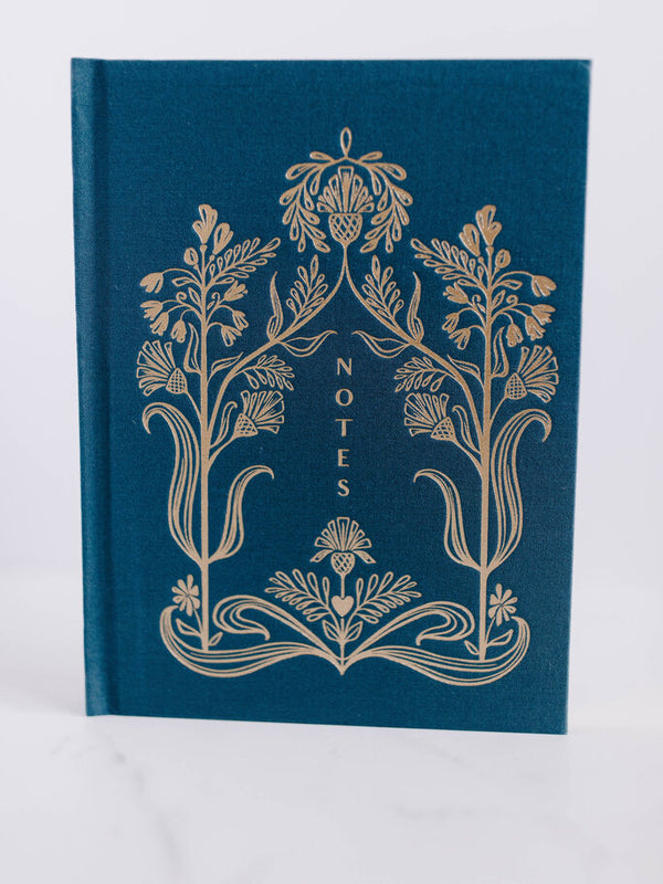 Golden Thistle Book cloth Hardcover Notebook