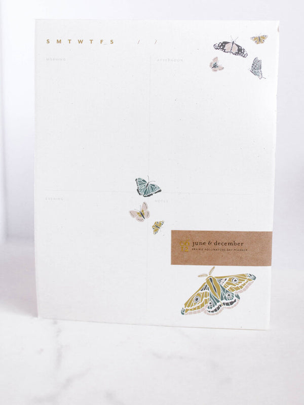 Prairie Pollinator Day Planner Desk Pad