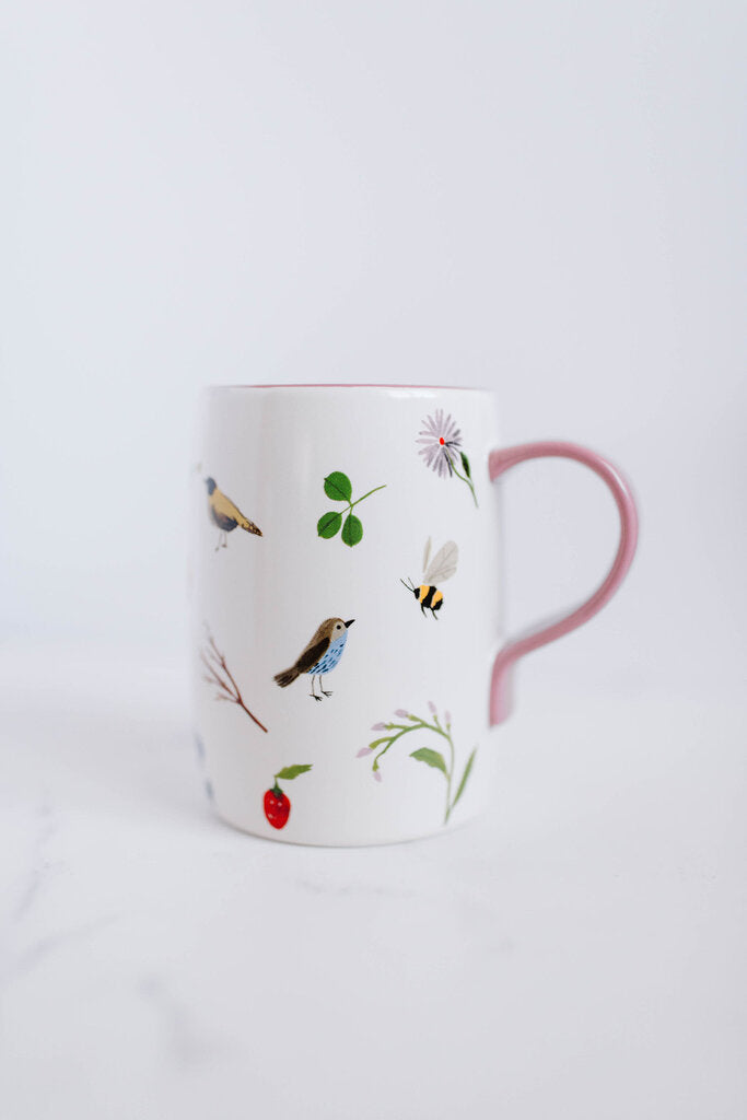 Garden Birds Ceramic Mug