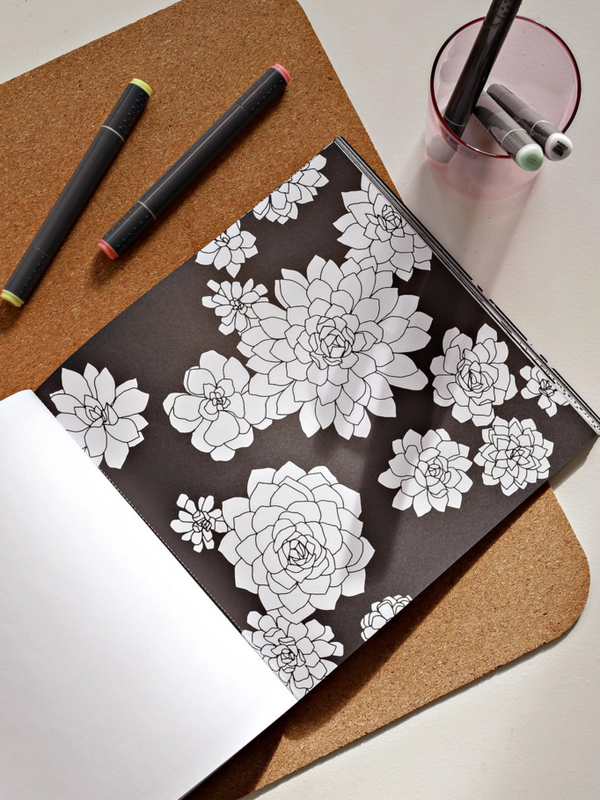 bloom coloring book with velvet pages
