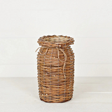 Woven Willow Milk Bucket
