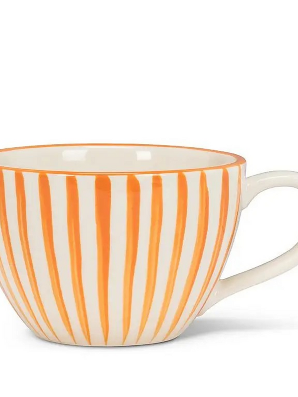 Orange Cabana Stripe Mug