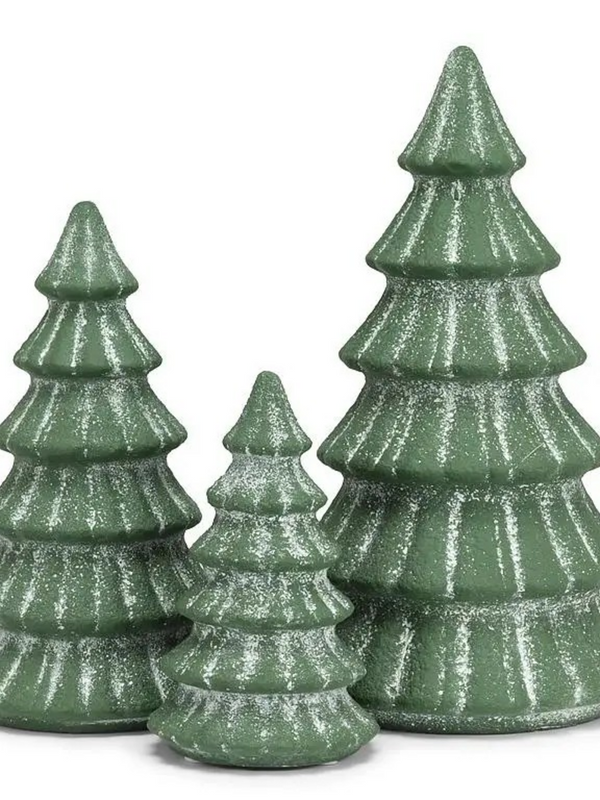 Medium Snowy Evergreen Tree