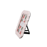 4x6 pink infinity dot ceramic picture frame