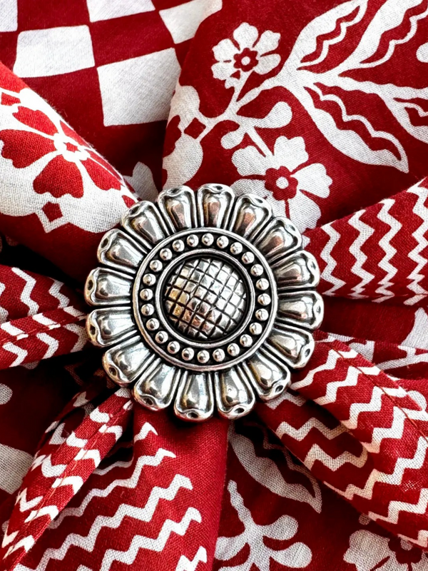 concho scarf slide (sunflower)