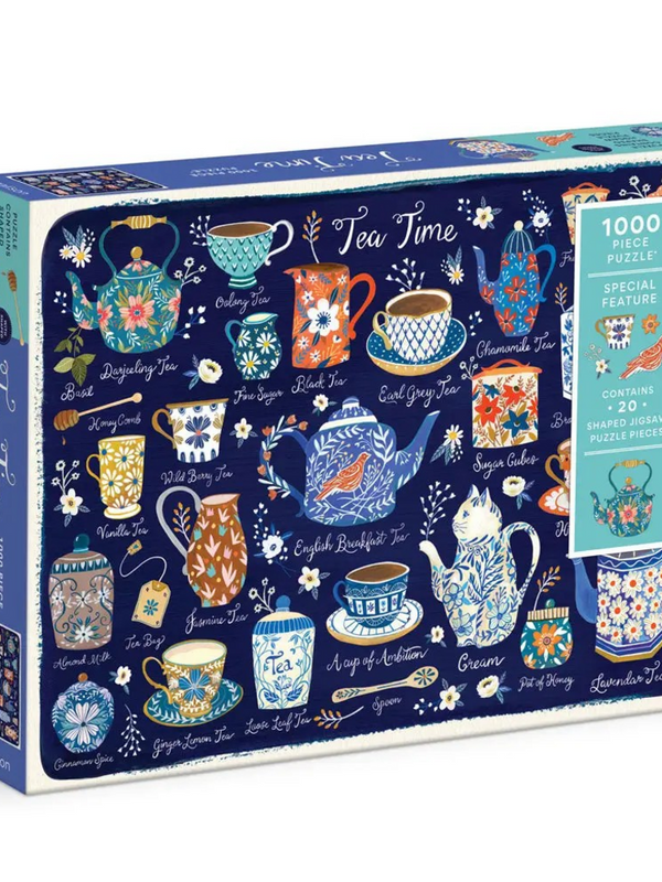 Tea Time 1000 Piece Puzzle with Shaped Pieces