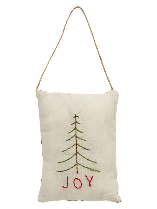 joy tree pillow ornament