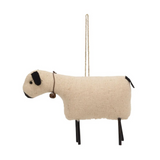 stuffed primitive sheep ornament
