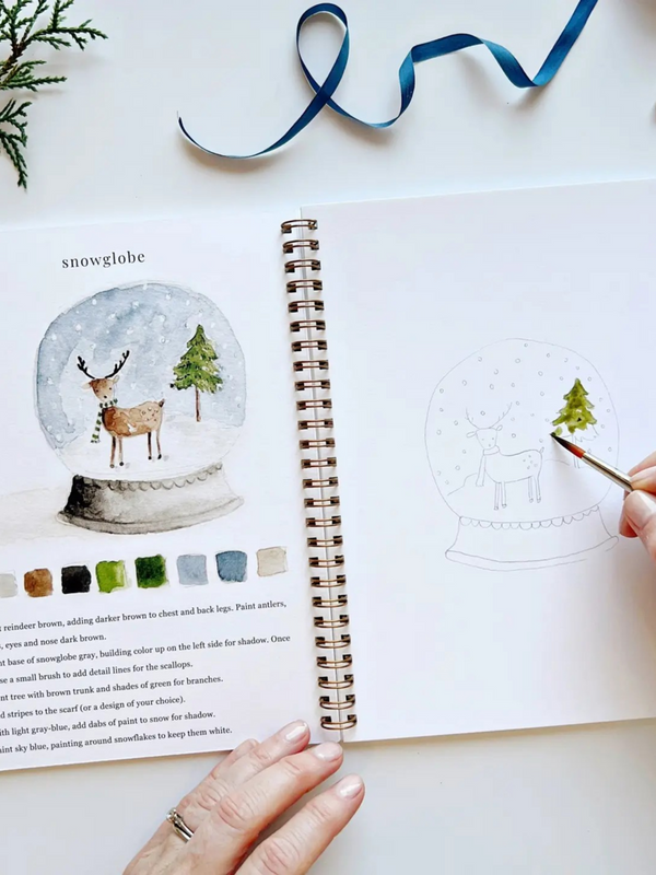 winter watercolor workbook