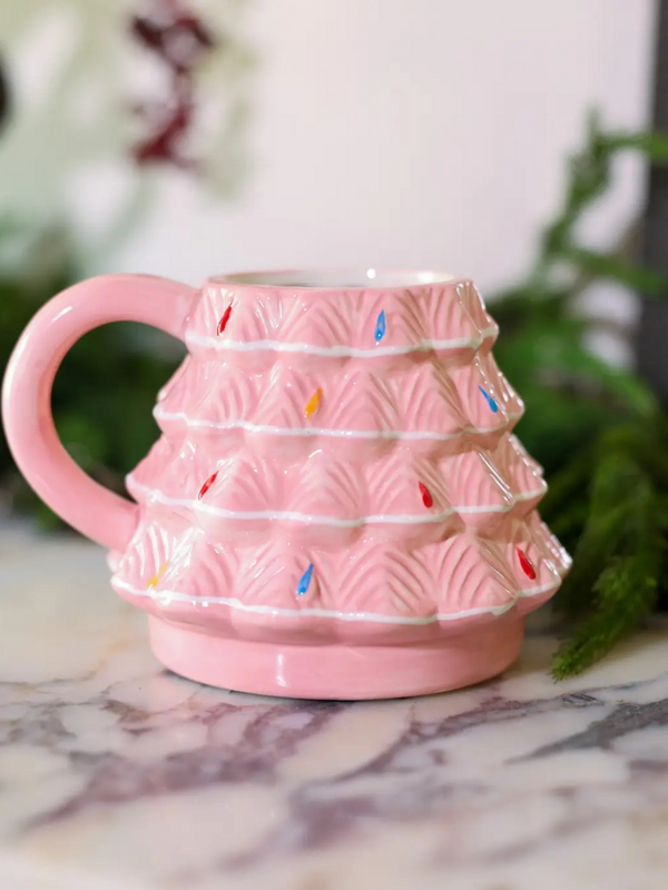 Pink Tree Mug 18oz