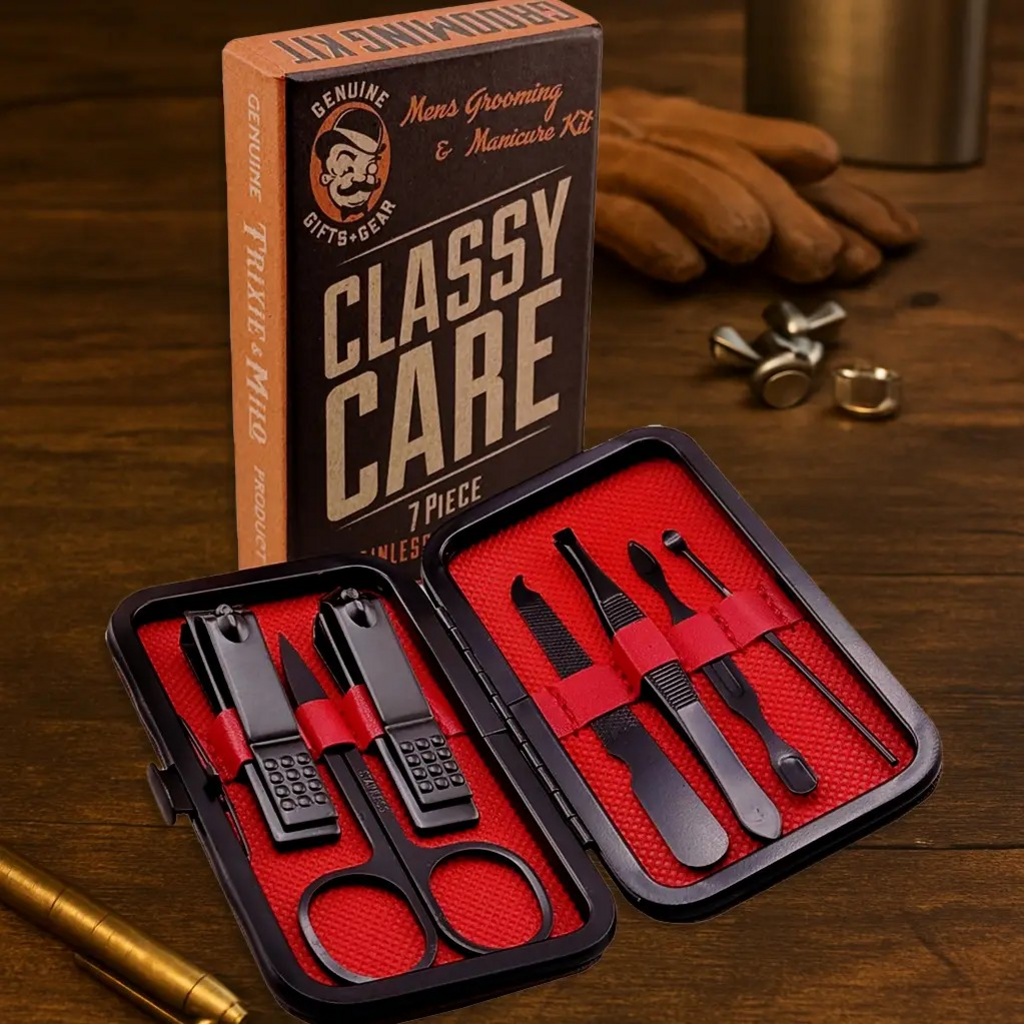 men's grooming and manicure kit