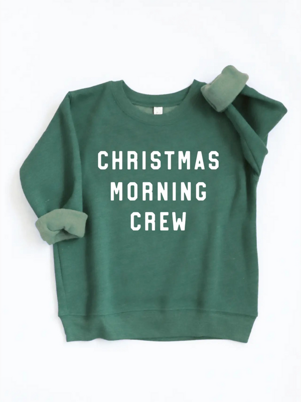 heather forest christmas morning sweatshirt