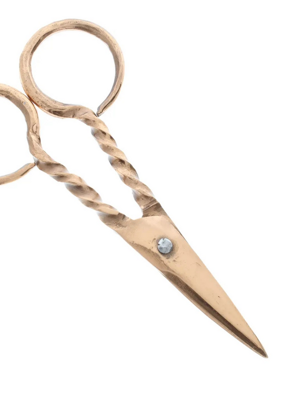 vintage copper scissors