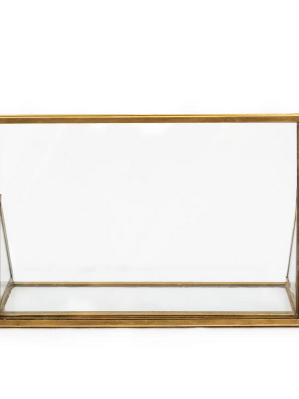 Horizontal Brass Finish Standing Picture Frame 6"x4"