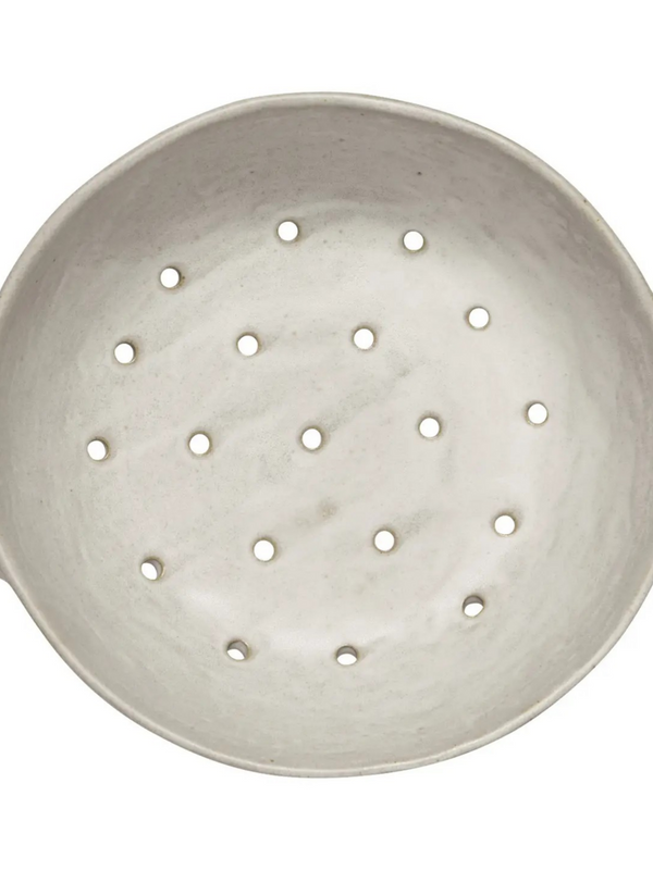 Ivory Stoneware Fruit Bowl 9 Inch