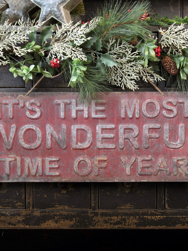 Most Wonderful Time of The Year Metal Sign