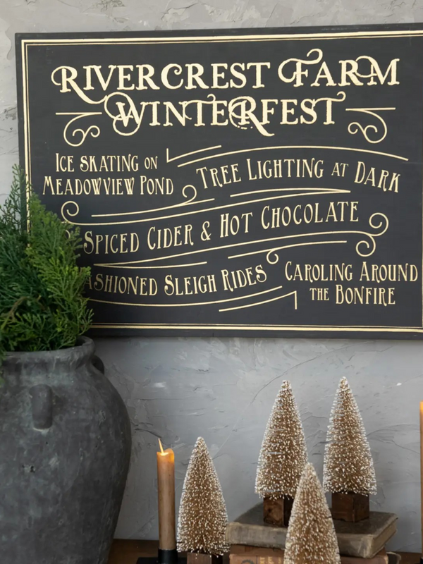 22" rivercrest farm sign