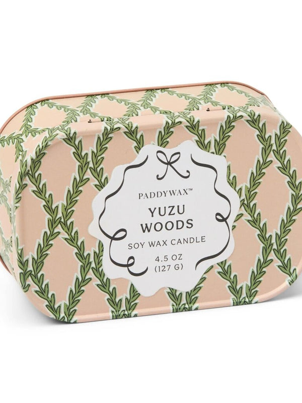 4.5OZ YUZU WOODS CANDLE TIN