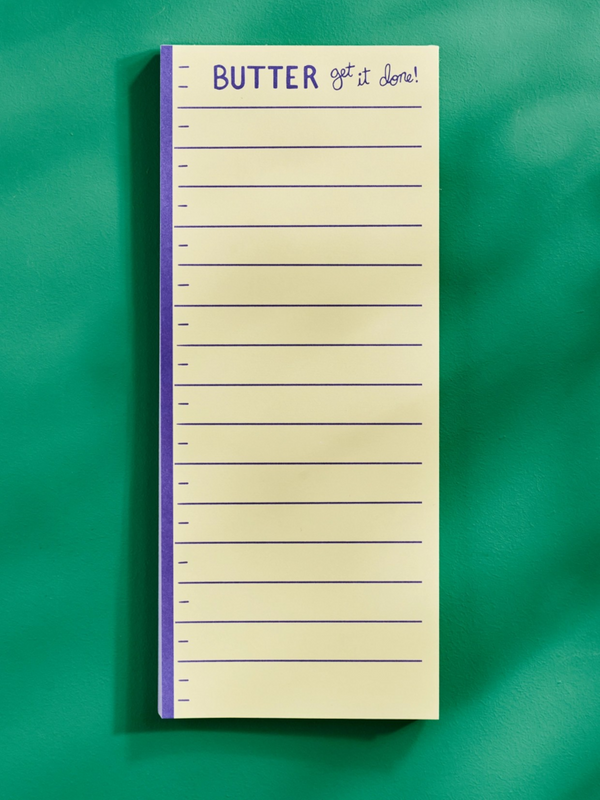 butter get it done notepad