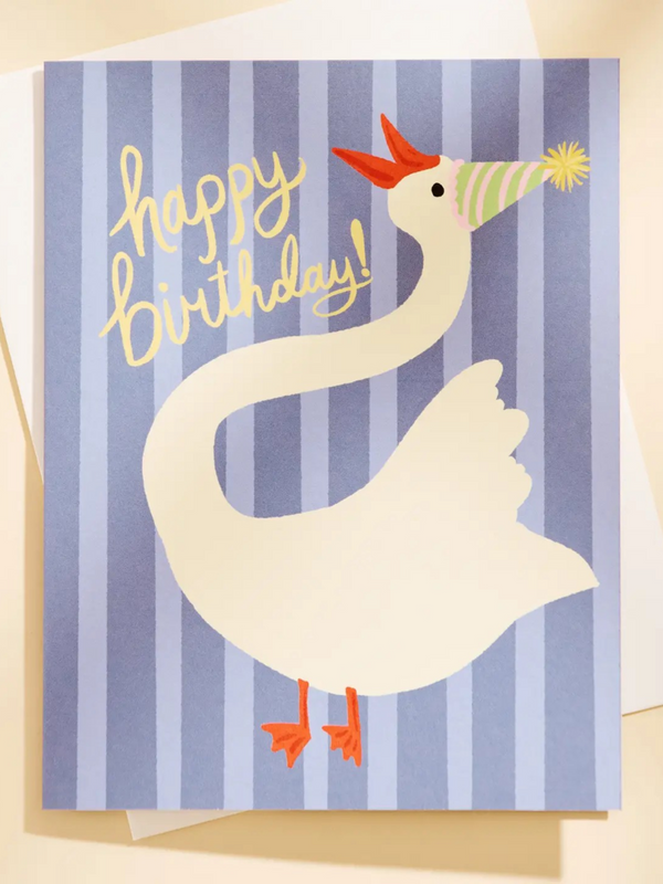 goose happy birthday card