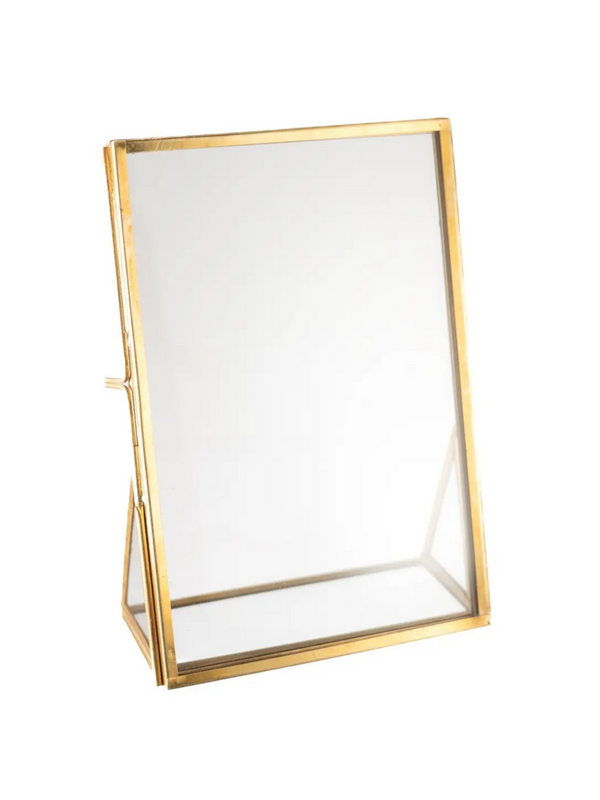 Brass Standing Frame 4"x6" Vertical