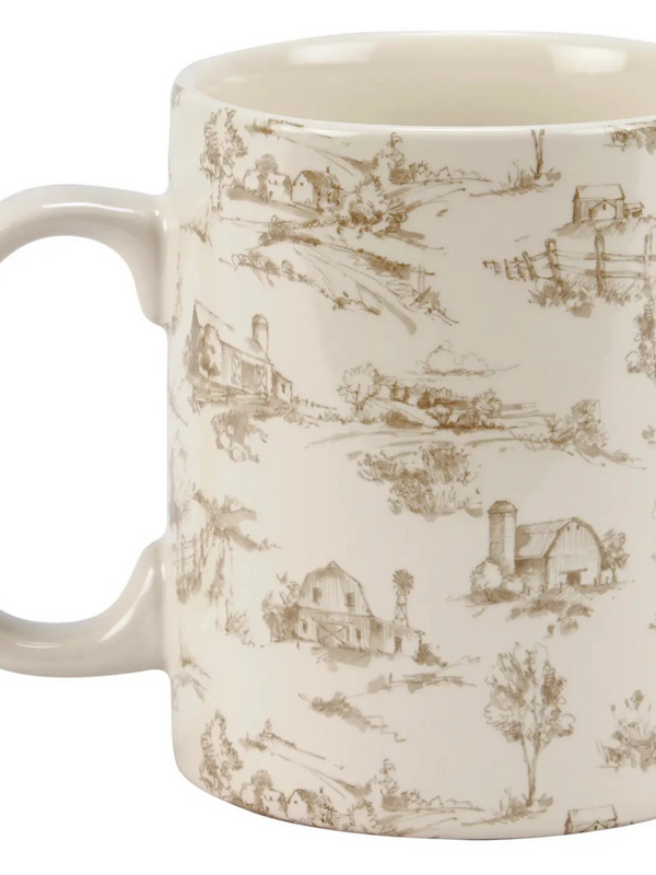 Farmhouse Toile Mug