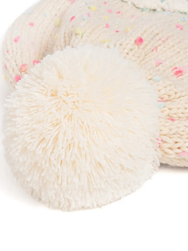 mint green knit cupcake winter hat