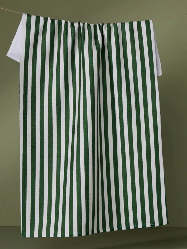 Ribbon Green Tea towel