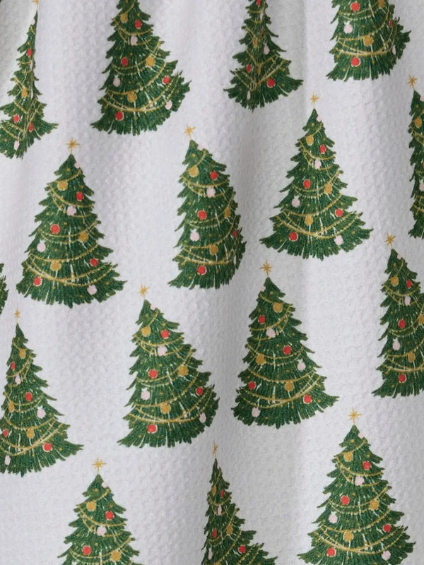 decked out tea towel